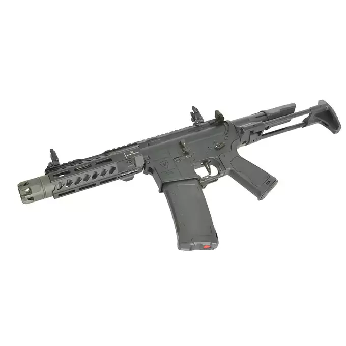 [Zestaw] Replika Karabinka Strike industries 7" Raider CQB, Gen-2 - Black [EMG] + Ładowarka V3+ do akumulatorów LiPo/LiFe [IPower] + Akumulator Li-Po 1100mAh 11,1V 20C - Deans [IPower]