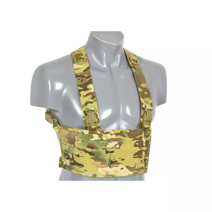 [Zestaw] Kamizelka Chest rig Laser-Cut - Multicamo [8Fields] + Panel Laser-Cut z ładownicami na 3 magazynki AR15 - Multicamo [8Fields] + Duża ładownica Laser-Cut ogólnego przeznaczenia - Multicamo [8FIELDS]