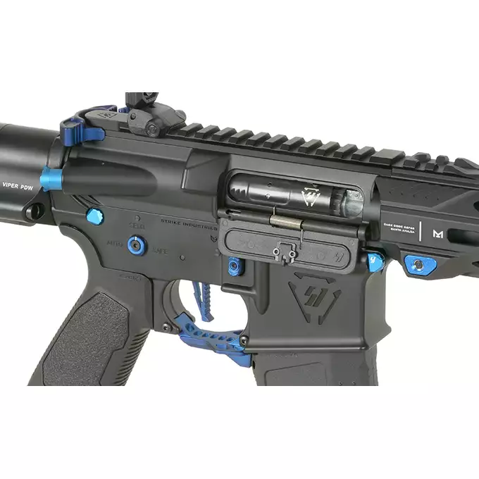 [Zestaw] Replika Karabinka Strike industries 4" Raiders Competition PDW, GEN-2 - Blue [EMG] + Ładowarka V3+ do akumulatorów LiPo/LiFe [IPower] + Akumulator Li-Po 1100mAh 11,1V 20C - Deans [IPower]