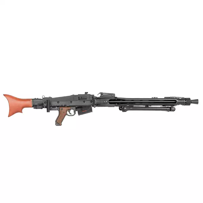 [Zestaw] Replika Karabinu Maszynowego MG42 Full Metal AEG -  Real Wood [AGM] + Akumulator Li-Po 1500mAh 11,1V 20/40C [VB] + Kompaktowa ładowarka LIPO B3Pro