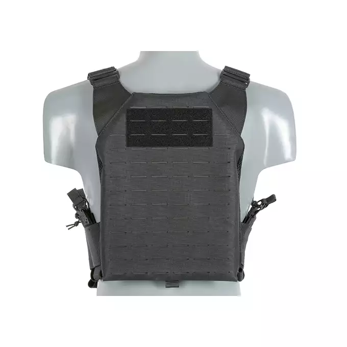 [Zestaw] Kamizelka Recon Plate Carrier Laser-Cut Buckle Up z ładownicą na magazynki AR/AK - Czarna [8Fields] + Duża ładownica Laser-Cut ogólnego przeznaczenia - Black [8FIELDS] + Panel Buckle Up Laser-Cut na 6 magazynków AR15/AK - Czarny [8Fields]