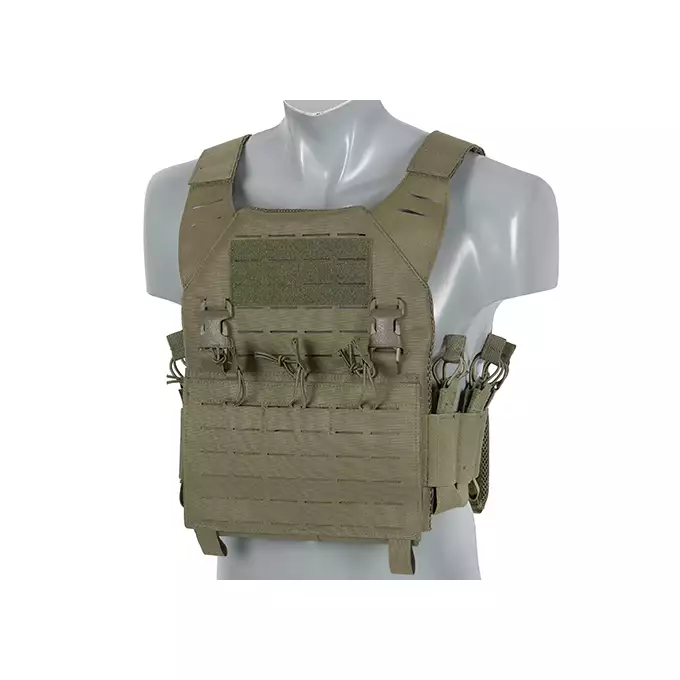 Kamizelka Recon Plate Carrier Laser-Cut Buckle Up z ładownicą na magazynki AR15/AK - Ranger Green [8Fields]