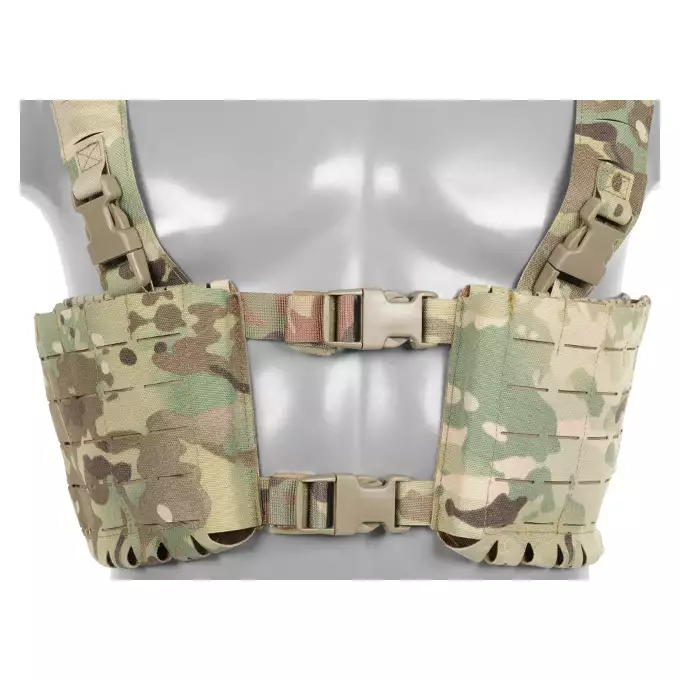 Chest Rig with Two Pouches for 6 AR / AK Magazines, Laser Cut - Multicamo [8FIELDS]