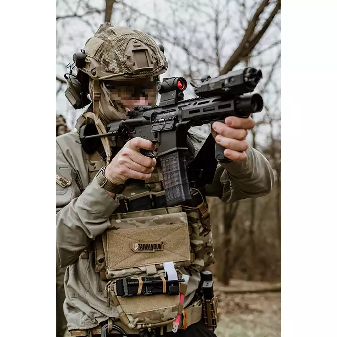 [Zestaw] Replika Daniel Defense DDM4 PDW SBR ESHOOTER ETU - Black [EMG] + Ładowarka V3+ do akumulatorów LiPo/LiFe [IPower] + Akumulator Li-Po 1100mAh 11,1V 20C - Deans [IPower]