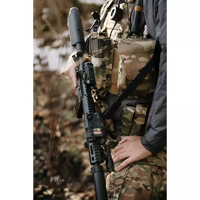 [Zestaw] Replika airsoftowa WE13 DSG 9,5" M4/AR-15, 50 RPS, ETU - Black [WELL PRO] + Magazynek Stanag M4/AR Mid-cap 90 kulek [WELL PRO]