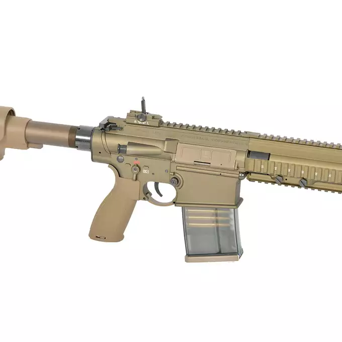 [Zestaw] Replika Airsoftowa EC-204 Edycja Advanced (ulepszony gearbox, programowalny ETU) - Dark Earth [E&amp;C] + Akumulator Li-Po 1200mAh 11,1V 20C - Deans [IPower] + Kompaktowa ładowarka LIPO B3Pro