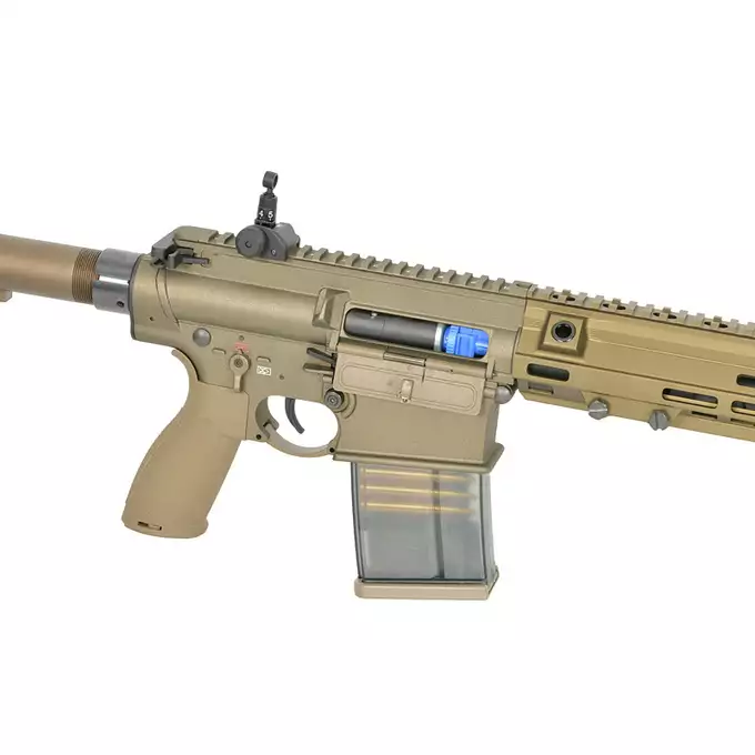[Zestaw] Replika Airsoftowa EC-203 Edycja Advanced (ulepszony gearbox, programowalny ETU) - Dark Earth [E&amp;C] + Akumulator Li-Po 1200mAh 11,1V 20C - Deans [IPower] + Kompaktowa ładowarka LIPO B3Pro