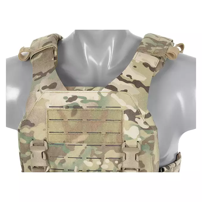 QRF Plate Carrier Laser-Cut Buckle Up with AR15/AK Magazine Pouch - Multicamo [8FIELDS]