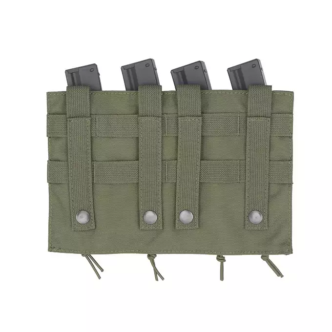 MOLLE Speed Quad MP5/SMG Magazine Pouch - Ranger Green [8FIELDS]