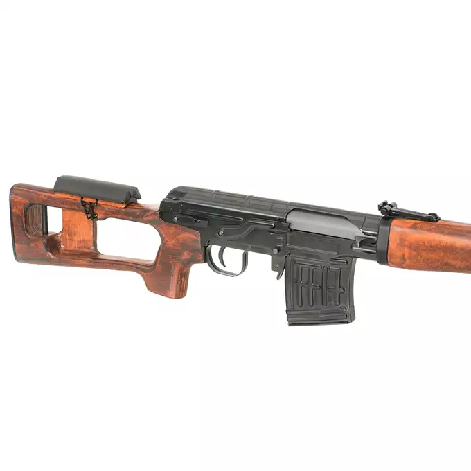 [Zestaw] Replika elektryczna karabinu wyborowego SWD - Real Wood [A&amp;K] + Akumulator airsoftowy 25C 1200mAh 3S1P 11.1V LiPo T Plug + Kompaktowa ładowarka LIPO B3Pro