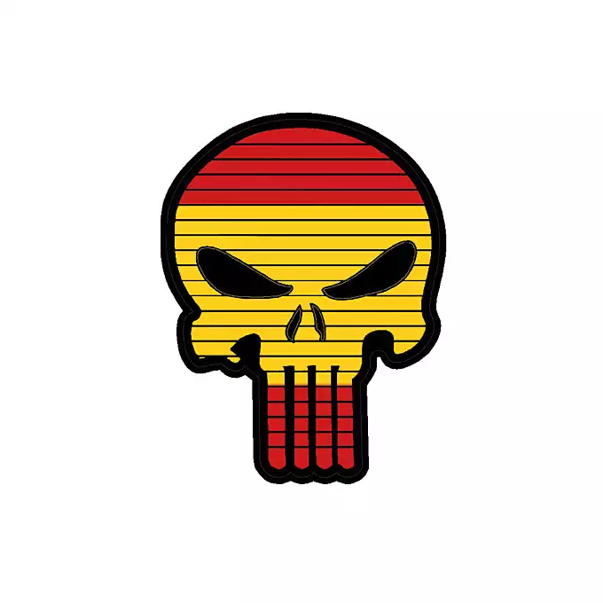 Naszywka Flag Skull ESPANA [8FIELDS]
