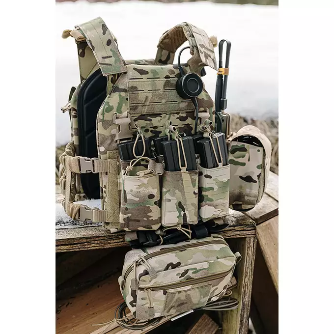 [Zestaw] Kamizelka Recon Plate Carrier Laser-Cut Buckle Up z ładownicą na magazynki AR15/AK - Multicamo [8Fields] + Duża ładownica Laser-Cut ogólnego przeznaczenia - Multicamo [8FIELDS] + Panel Buckle Up Laser-Cut na 6 magazynków AR15/AK - Multicamo [8Fields]