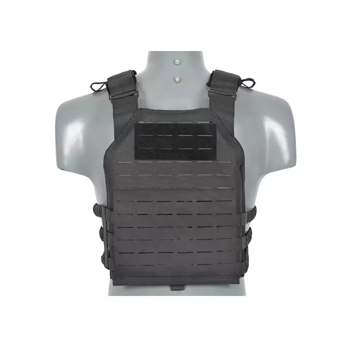 [Zestaw] Kamizelka Assault Plate Carrier Laser-Cut Buckle Up z ładownicą na magazynki AR/AK - Czarna [8Fields] + Duża ładownica Laser-Cut ogólnego przeznaczenia - Black [8FIELDS] + Panel Buckle Up Laser-Cut na 6 magazynków AR15/AK - Czarny [8Fields]