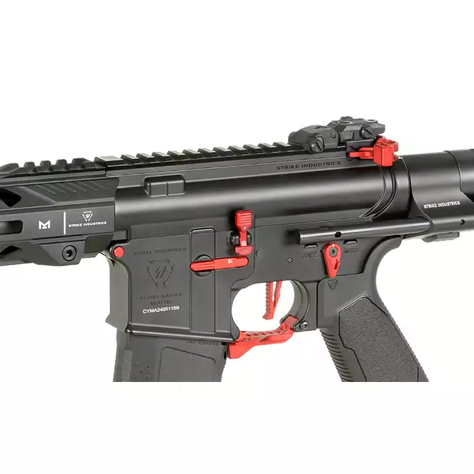 [Zestaw] Replika Karabinka Strike industries 4" Raiders Competition PDW - Red [EMG] + Ładowarka V3+ do akumulatorów LiPo/LiFe [IPower] + Akumulator Li-Po 1100mAh 11,1V 20C - Deans [IPower]