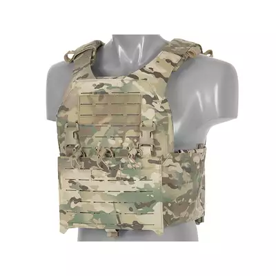 QRF Plate Carrier Laser-Cut Buckle Up with AR15/AK Magazine Pouch - Multicamo [8FIELDS]