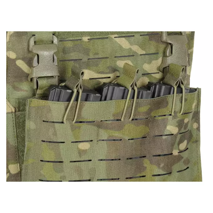 Kamizelka QRF Plate Carrier Laser-Cut Buckle Up z ładownicą na magazynki AR15/AK- Multicamo Tropic [8FIELDS]