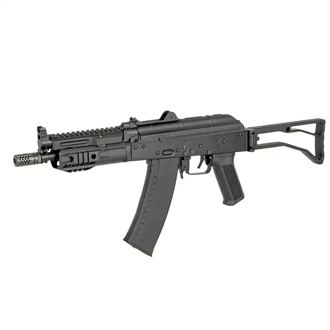 [Zestaw] Replika karabinka SLR AKS-74U ETU Eshooter [CYMA] + Akumulator Li-Po 1200mAh 11,1V 20C - Deans [IPower] + Ładowarka V3+ do akumulatorów LiPo/LiFe [IPower]
