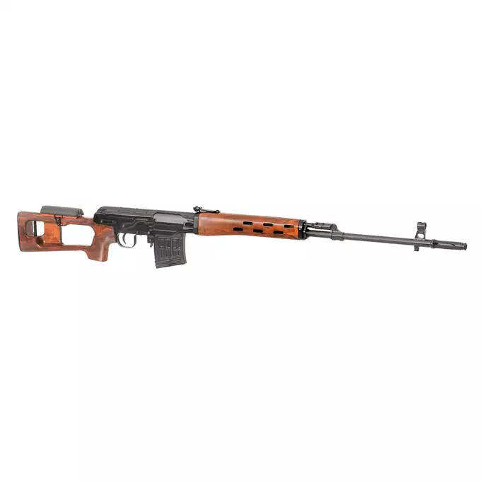 [Zestaw] Replika elektryczna karabinu wyborowego SWD - Real Wood [A&amp;K] + Akumulator airsoftowy 25C 1200mAh 3S1P 11.1V LiPo T Plug + Kompaktowa ładowarka LIPO B3Pro