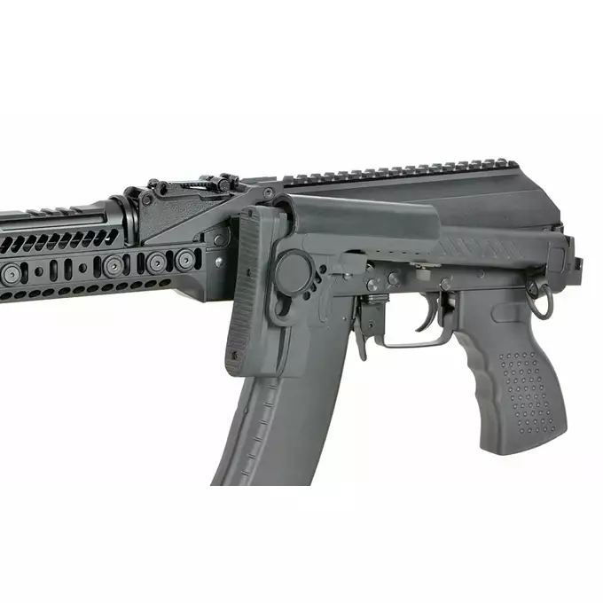 [Zestaw] CM.113A Replika Karabinka Taktycznego AK-74 Eshooter ETU [CYMA] + Ładowarka V3+ do akumulatorów LiPo/LiFe [IPower] + Akumulator Li-Po 1100mAh 11,1V 20C - Deans [IPower]
