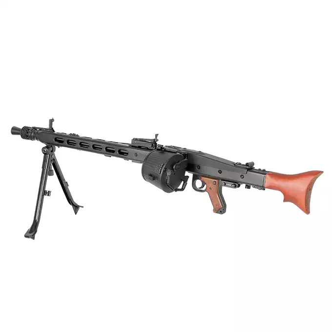 [Zestaw] Replika Karabinu Maszynowego MG42 Full Metal AEG -  Real Wood [AGM] + Akumulator Li-Po 1500mAh 11,1V 20/40C [VB] + Kompaktowa ładowarka LIPO B3Pro