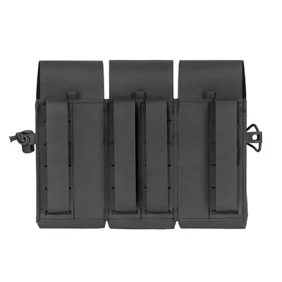 Triple Pouch for 6 AR15 Magazines, Laser Cut - Black [8FIELDS]