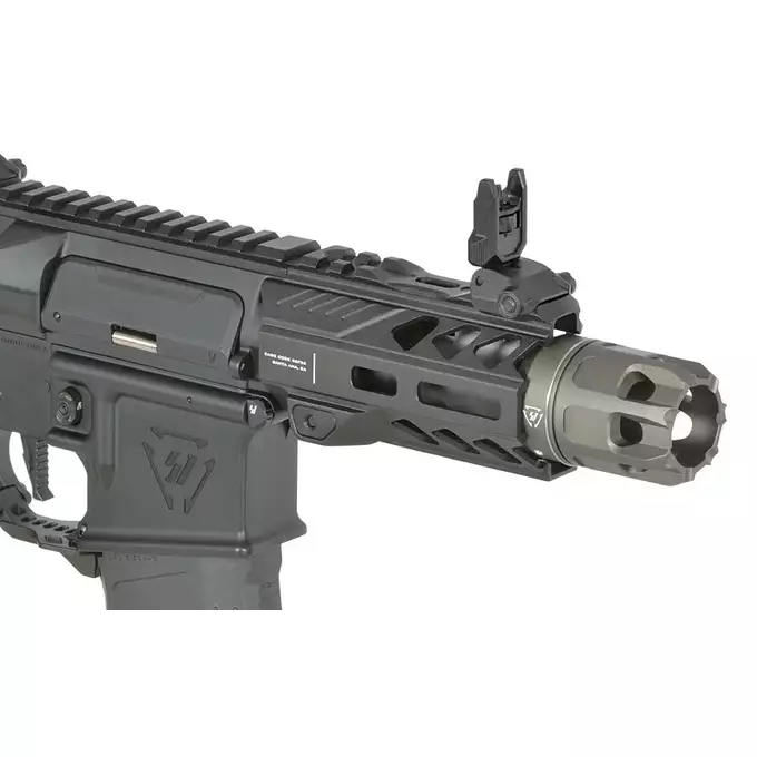 [Zestaw] Replika Karabinka Strike industries 4" Raiders PDW - Black [EMG] + Ładowarka V3+ do akumulatorów LiPo/LiFe [IPower] + Akumulator Li-Po 1100mAh 11,1V 20C - Deans [IPower]