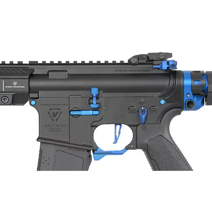 [Zestaw] Replika Karabinka Strike industries 10" Raiders SBR - Blue [EMG] + Ładowarka V3+ do akumulatorów LiPo/LiFe [IPower] + Akumulator Li-Po 1100mAh 11,1V 20C - Deans [IPower]