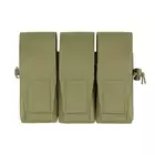 Triple Pouch for 6 AR15 Magazines, Laser Cut - Olive [8FIELDS]