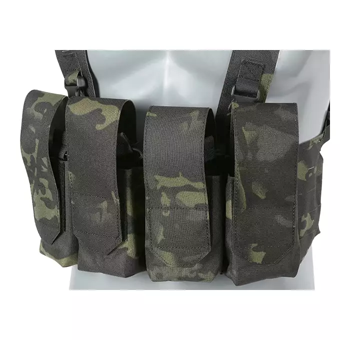 [Zestaw] Kamizelka Chest-rig Laser-Cut z ładownicami AR/AK - MB [8Fields] + Ładownica na radio Laser Cut - MB [8FIELDS] + Duża ładownica Laser-Cut ogólnego przeznaczenia - MB [8FIELDS]