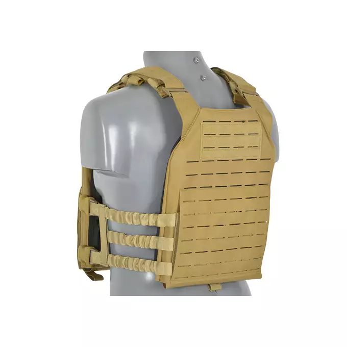 [Zestaw] Kamizelka Assault Plate Carrier Laser-Cut Buckle Up z ładownicą na magazynki AR/AK - Coyote [8Fields] + Duża ładownica Laser-Cut ogólnego przeznaczenia - Coyote [8FIELDS] + Panel Buckle Up Laser-Cut na 6 magazynków AR15/AK - Coyote [8Fields]