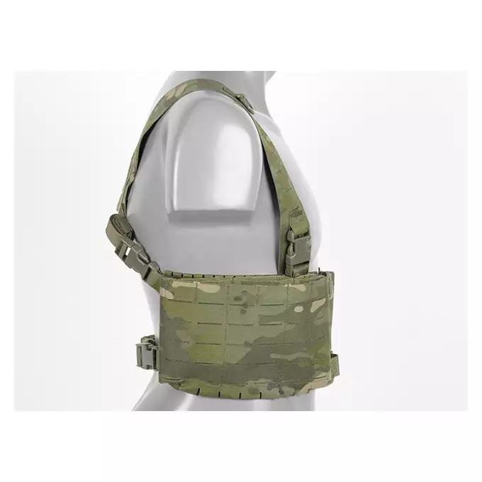 Chest Rig with Two Pouches for 6 AR / AK Magazines, Laser Cut - Multicamo Tropic [8FIELDS]