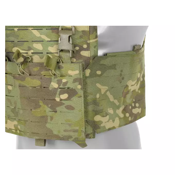 QRF Plate Carrier Laser-Cut Buckle Up with AR15/AK Magazine Pouch - Multicamo Tropic [8FIELDS]