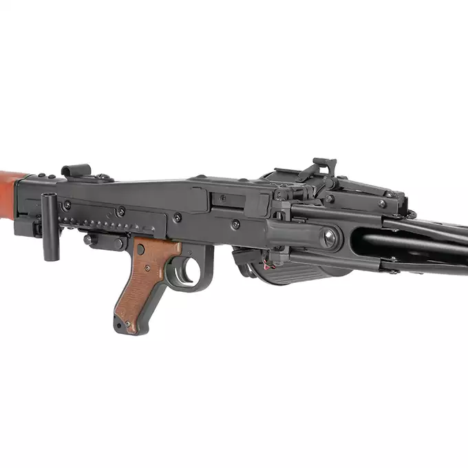 [Zestaw] Replika Karabinu Maszynowego MG42 Full Metal AEG -  Real Wood [AGM] + Akumulator Li-Po 1500mAh 11,1V 20/40C [VB] + Kompaktowa ładowarka LIPO B3Pro