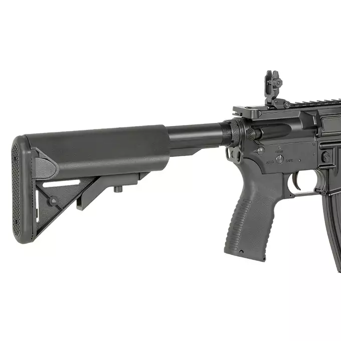 [Zestaw] CM.105 Daniel Defense M4A1 Eshooter ETU, GEN-2 - Black [EMG] + Ładowarka V3+ do akumulatorów LiPo/LiFe [IPower] + Akumulator Li-Po 1100mAh 11,1V 20C - Deans [IPower]