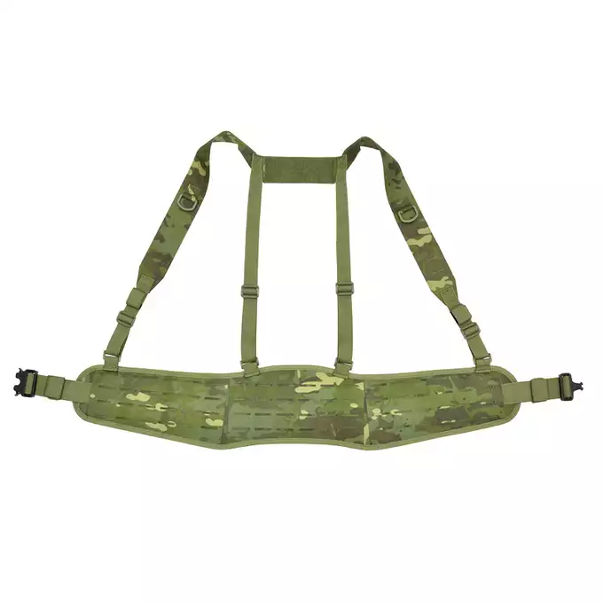 Patrol Tactical Belt with Suspenders MOLLE, Laser Cut - Multicamo Tropic [8FIELDS]