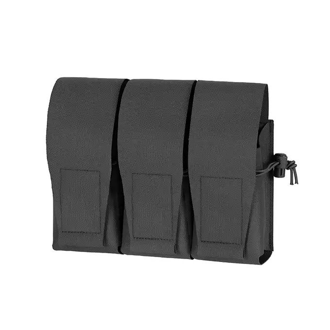 Triple Pouch for 6 AR15 Magazines, Laser Cut - Black [8FIELDS]