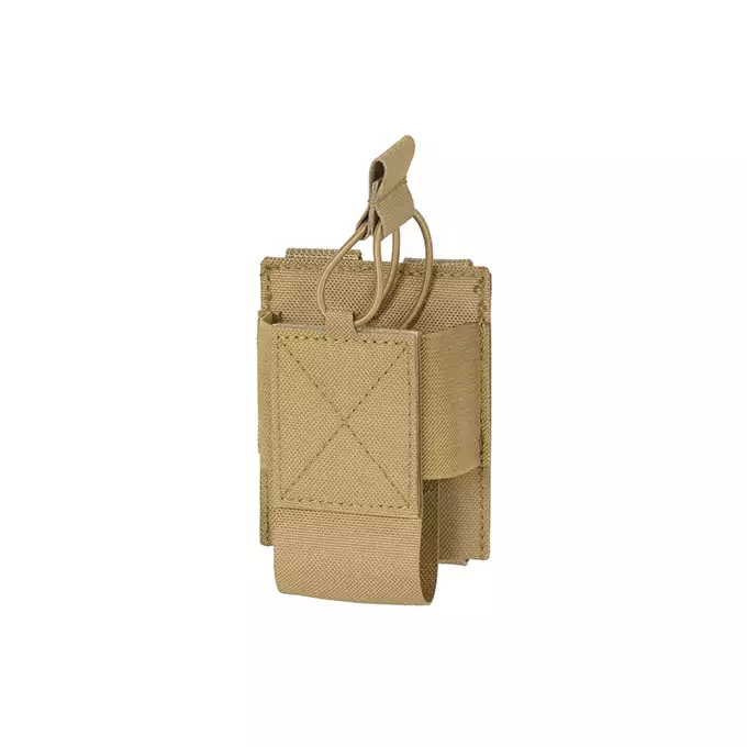 [Zestaw] Kamizelka Chest-rig Laser-Cut z ładownicami AR/AK - Coyote [8Fields] + Ładownica na radio Laser Cut - Coyote [8FIELDS] + Pojedyncza ładownica pistoletowa Laser-Cut z klapą - Coyote [8Fields]