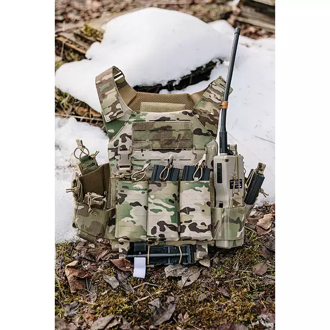 [Zestaw] Kamizelka Recon Plate Carrier Laser-Cut Buckle Up z ładownicą na magazynki AR15/AK - Multicamo [8Fields] + Duża ładownica Laser-Cut ogólnego przeznaczenia - Multicamo [8FIELDS] + Panel Buckle Up Laser-Cut na 6 magazynków AR15/AK - Multicamo [8Fields]