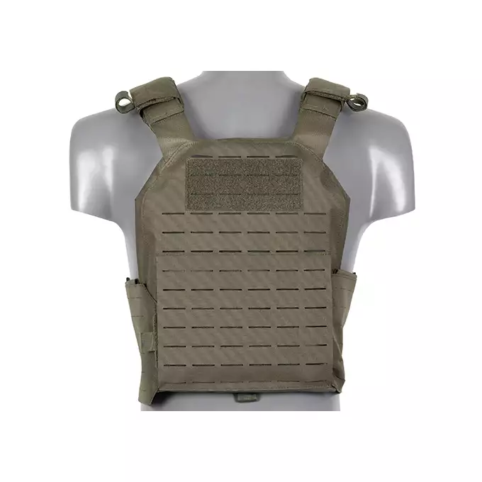 QRF Plate Carrier Laser-Cut Buckle Up with AR15/AK Magazine Pouch - Ranger Green [8FIELDS]