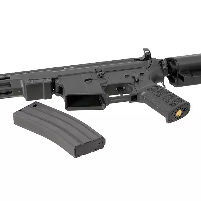[Zestaw] Replika airsoftowa WE07 10" M4/AR15, 30RPS, WELL ETU [WELL PRO] + Magazynek Stanag M4/AR Mid-cap 180 kulek [WELL PRO]