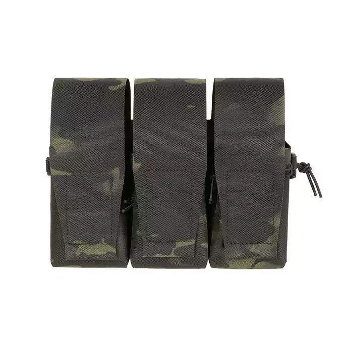 Triple Pouch for 6 AR15 Magazines, Laser Cut - Multicamo Black [8FIELDS]
