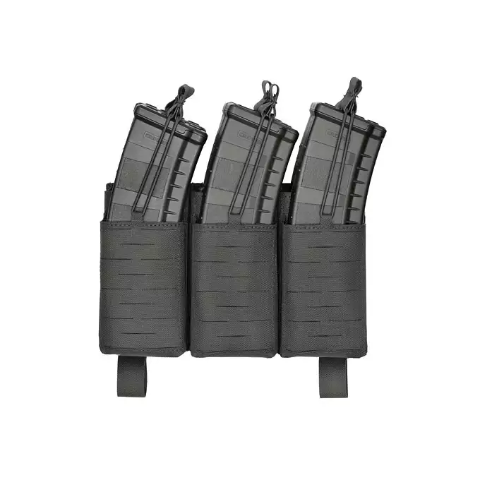 [Zestaw] Kamizelka Operator Plate Carrier Laser-Cut Buckle Up z ładownicą na magazynki AR/AK - Czarna [8Fields] + Duża ładownica Laser-Cut ogólnego przeznaczenia - Black [8FIELDS] + Panel Buckle Up Laser-Cut na 6 magazynków AR15/AK - Czarny [8Fields]