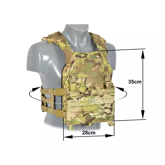 [Zestaw] Kamizelka Assault Plate Carrier Laser-Cut Buckle Up z ładownicą na magazynki AR/AK - Multicamo [8Fields] + Duża ładownica Laser-Cut ogólnego przeznaczenia - Multicamo [8FIELDS] + Panel Buckle Up Laser-Cut na 6 magazynków AR15/AK - Multicamo [8Fields]