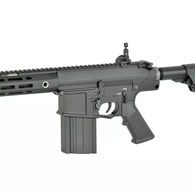 [Zestaw] Replika Airsoftowa EC-903 Edycja Advanced (ulepszony gearbox, programowalny ETU) - Black [E&amp;C] + Akumulator LI-PO 2200MAH 11,1V 20/40C - T-connector [8FIELDS] + Kompaktowa ładowarka LIPO B3Pro