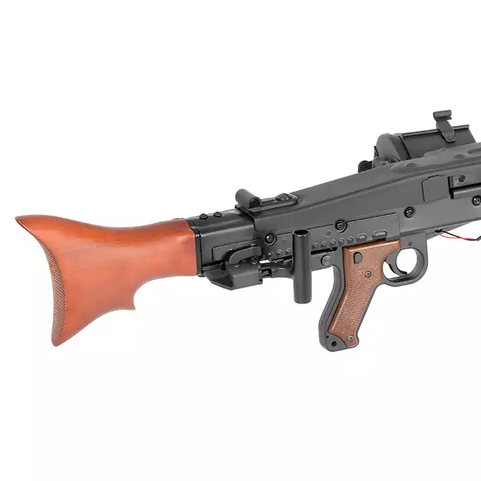 [Zestaw] Replika Karabinu Maszynowego MG42 Full Metal AEG -  Real Wood [AGM] + Akumulator Li-Po 1500mAh 11,1V 20/40C [VB] + Kompaktowa ładowarka LIPO B3Pro