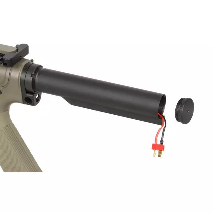 [Zestaw] Replika airsoftowa WE13 13" M4/AR-15, 30 RPS, ETU - TAN [WELL PRO] + Ładowarka IP3025 - LiPo/LiFe/NiMH 25W/3A [IPower] + Akumulator airsoftowy 25C 1100mAh 3S1P 11.1V LiPo T-Plug