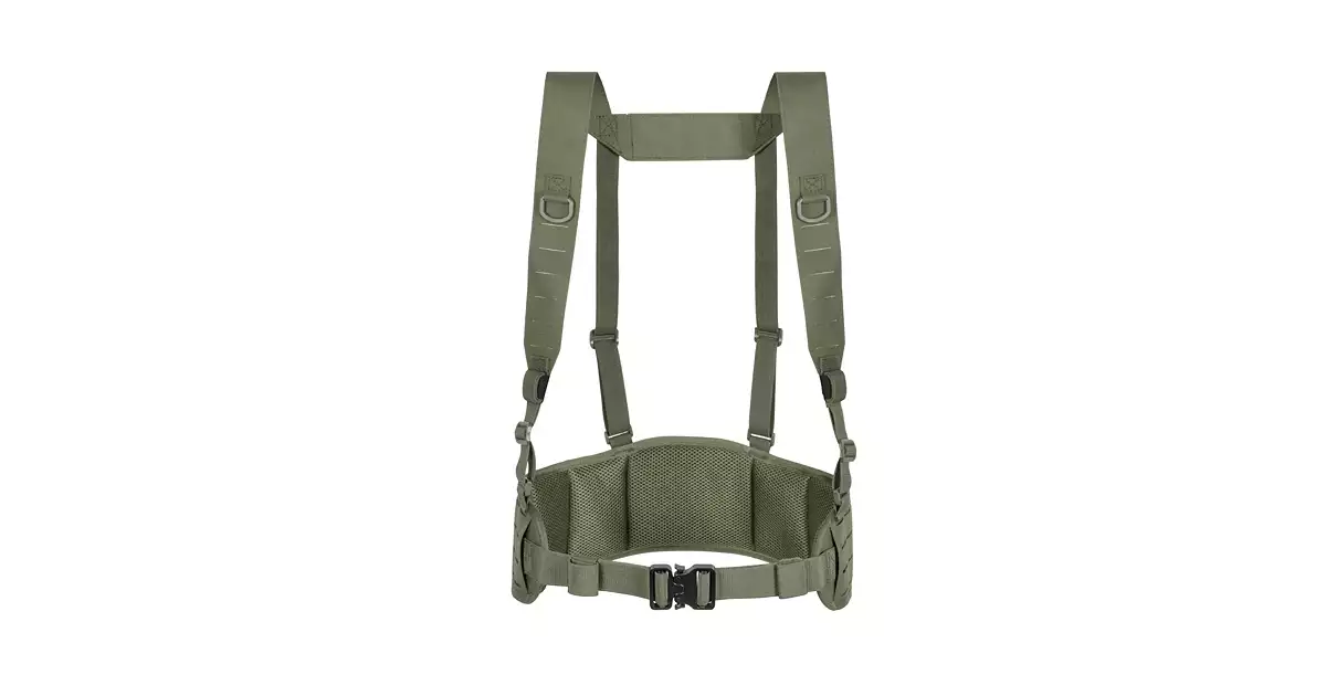 Patrol Tactical Belt with Suspenders MOLLE, Laser Cut - Ranger