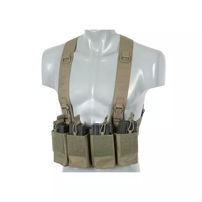 Chest Rig Laser-Cut with AR/AK Pouches - Ranger Green [8Fields]