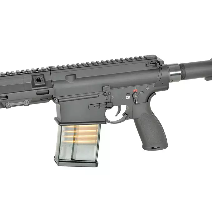 [Zestaw] Replika Airsoftowa EC-203 Edycja Advanced (ulepszony gearbox, programowalny ETU) - Black [E&amp;C] + Ładowarka V3+ do akumulatorów LiPo/LiFe [IPower] + Akumulator Li-Po 1100mAh 11,1V 20C - Deans [IPower]