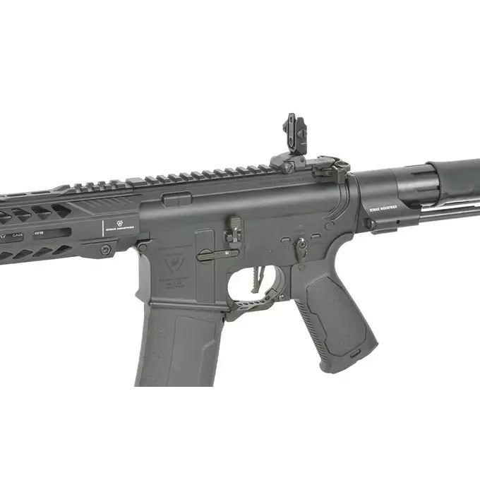 [Zestaw] Replika Karabinka Strike industries 7" Raider CQB, Gen-2 - Black [EMG] + Ładowarka V3+ do akumulatorów LiPo/LiFe [IPower] + Akumulator Li-Po 1100mAh 11,1V 20C - Deans [IPower]